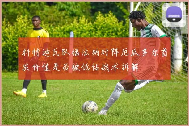 科特迪瓦队福法纳对阵厄瓜多尔首发价值是否被低估战术拆解